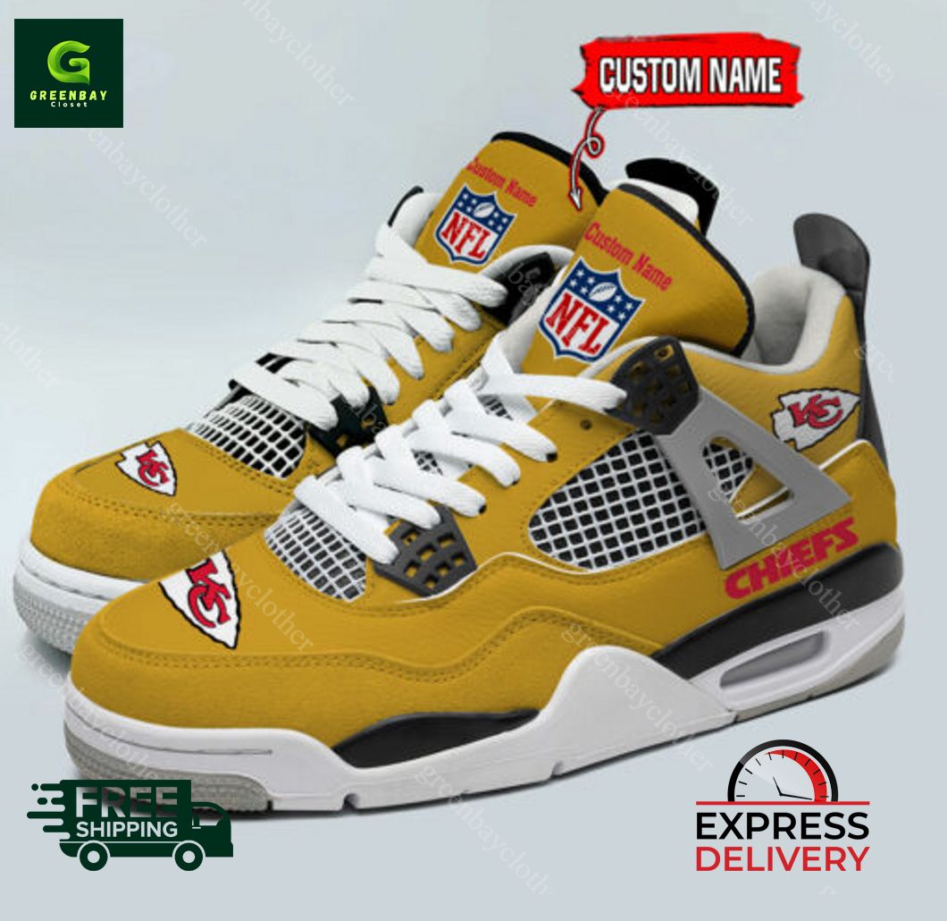 JWFancy Kansas City Chiefs AJ4 Sneakers Shoes For Men And Women