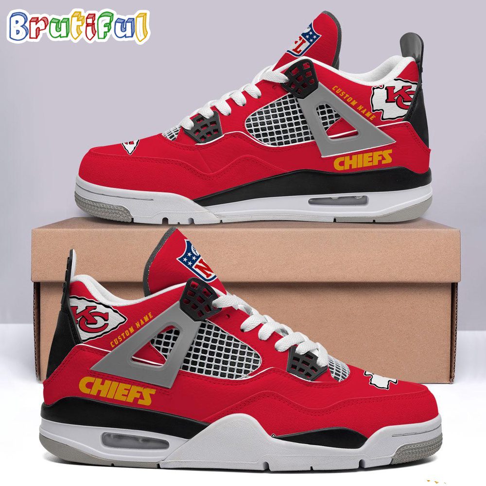 JWFancy Kansas City Chiefs AJ4 Sneakers Shoes For Men And Women