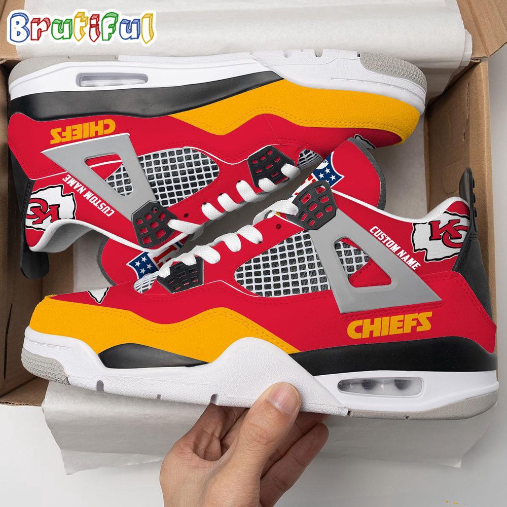 JWFancy Kansas City Chiefs AJ4 Sneakers Shoes For Men And Women