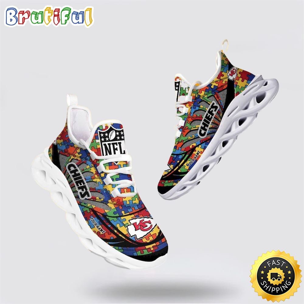 JWFancy Kansas City Chiefs Max Soul Shoes Sneakers For Men And Women
