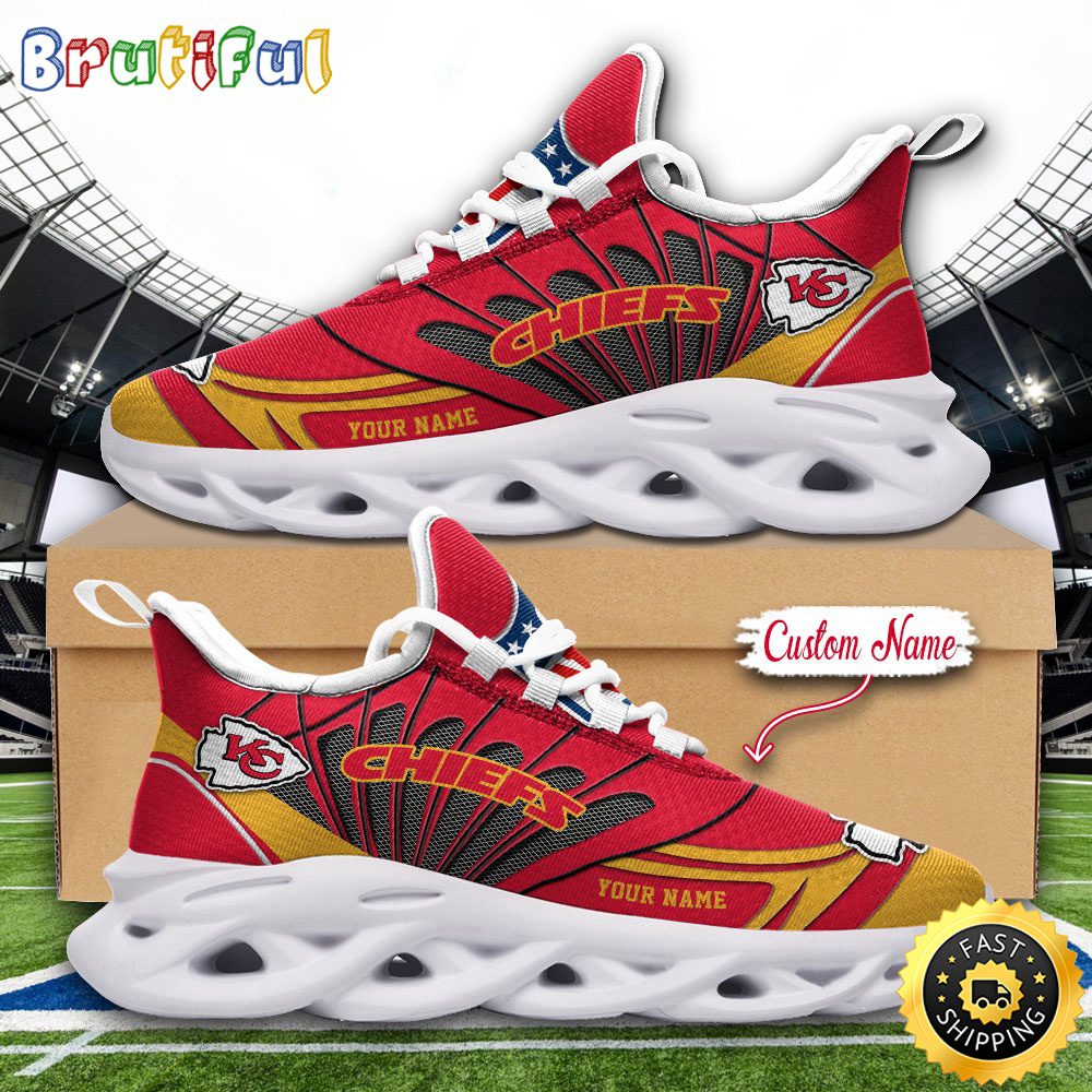 JWFancy Kansas City Chiefs Max Soul Shoes Sneakers For Men And Women