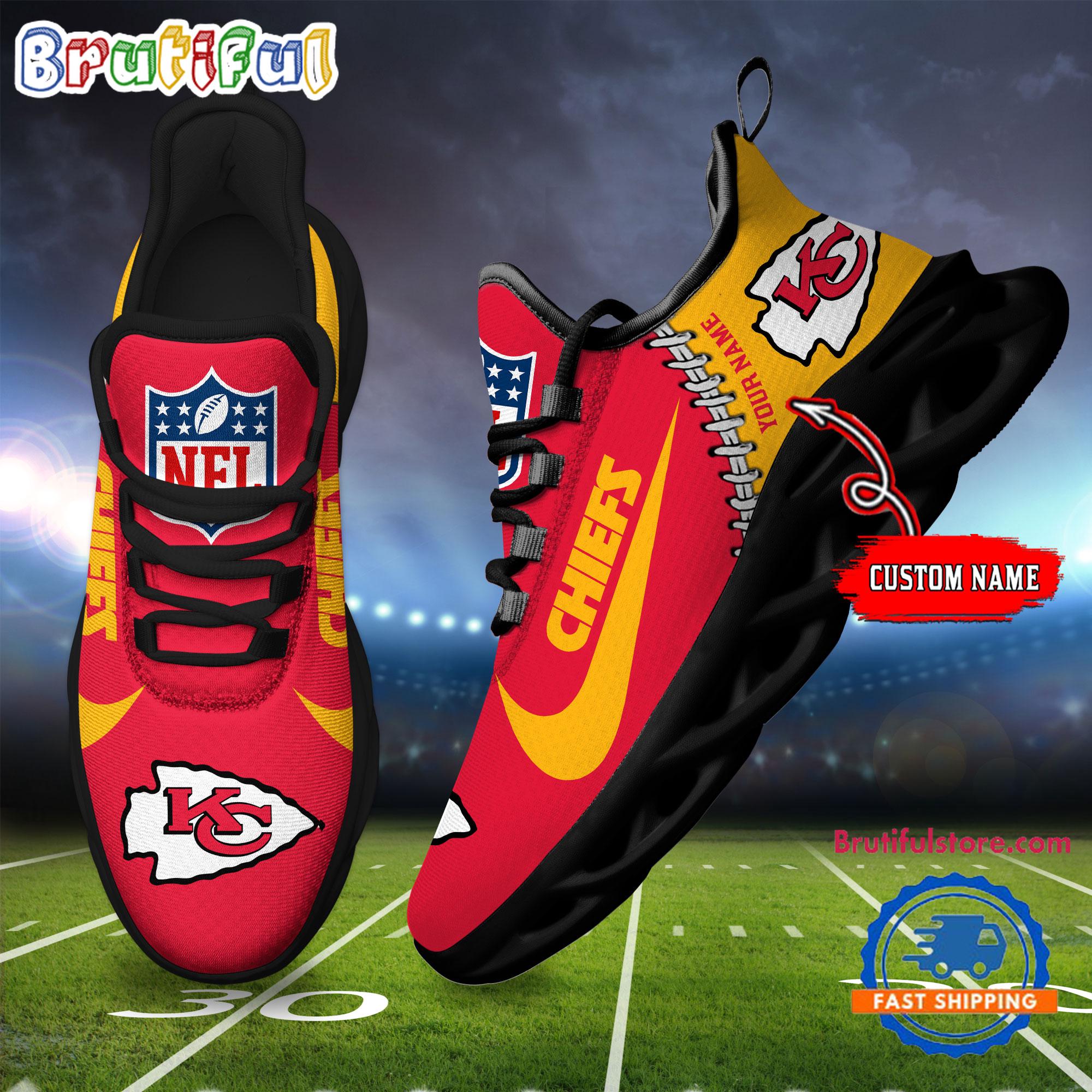 JWFancy Kansas City Chiefs Max Soul Shoes Sneakers For Men And Women