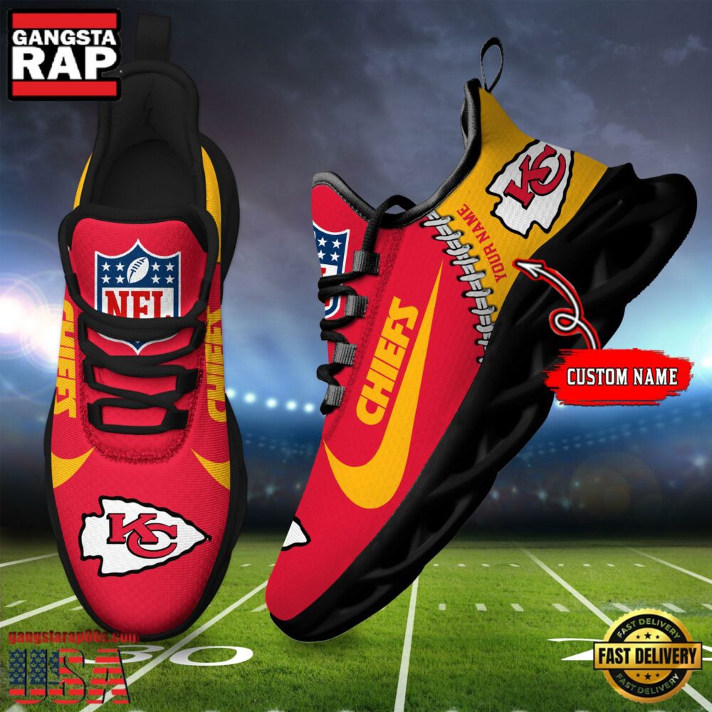 JWFancy Kansas City Chiefs Max Soul Shoes Sneakers For Men And Women