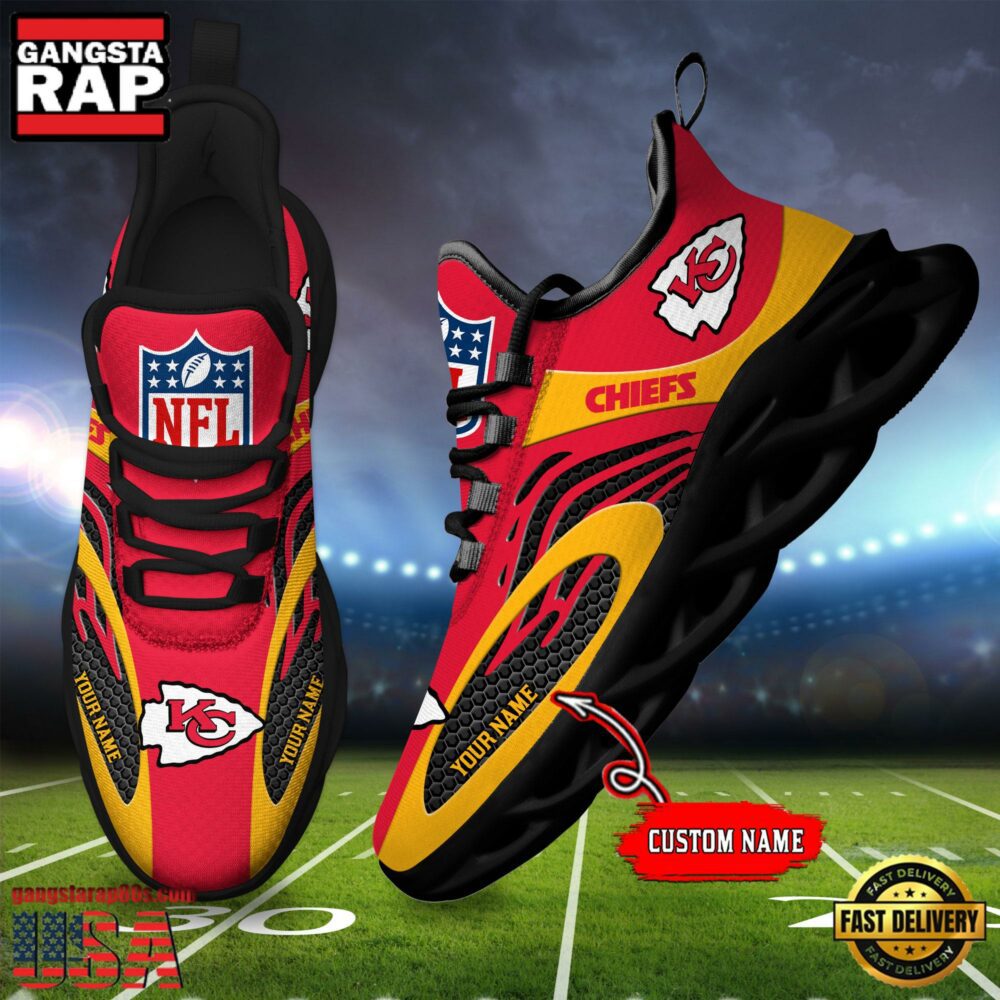 JWFancy Kansas City Chiefs Max Soul Shoes Sneakers For Men And Women