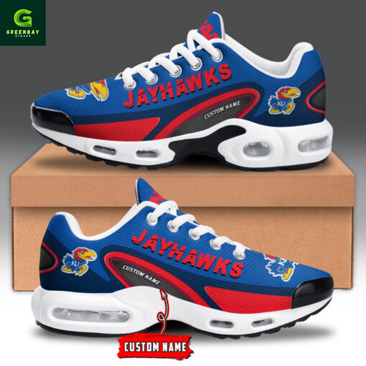 JWFancy Kansas Jayhawks TN Shoes Sneakers For Men And Women