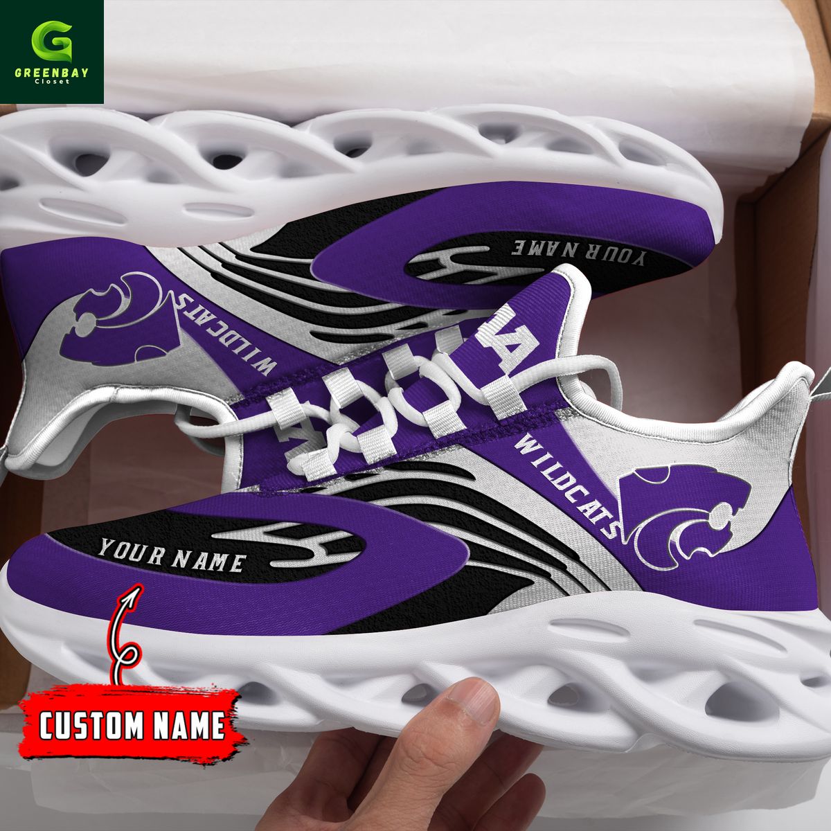 JWFancy Kansas State Wildcats Max Soul Shoes Sneakers For Men And Women