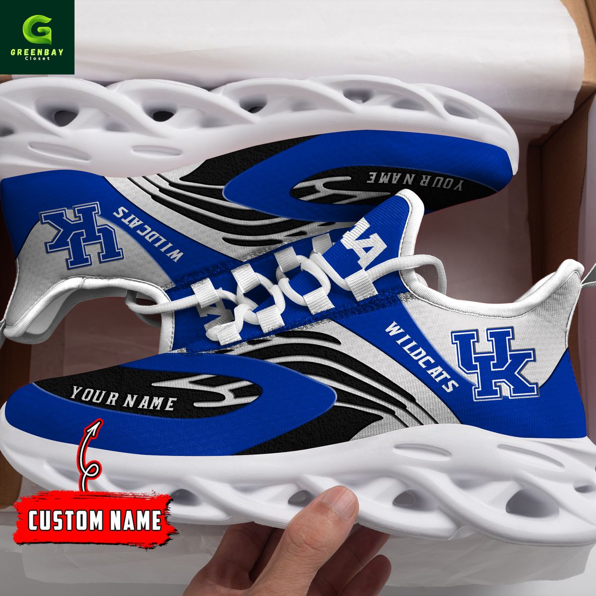 JWFancy Kentucky Wildcats Max Soul Shoes Sneakers For Men And Women