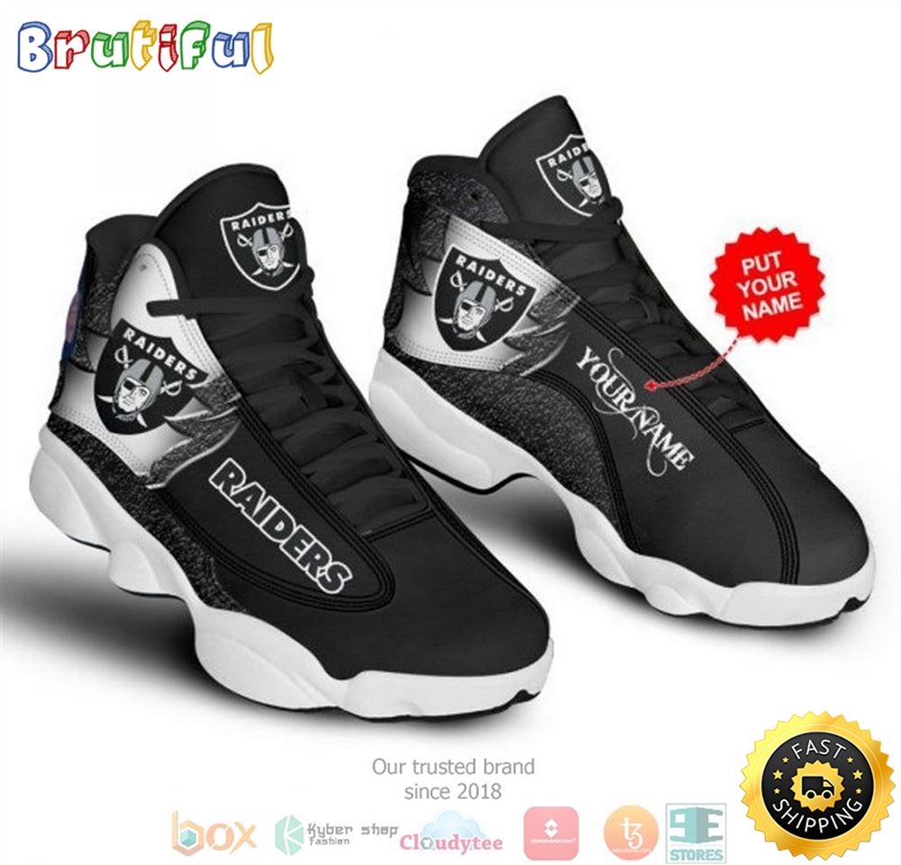 JWFancy Las Vegas Raiders AJ13 Sneakers Shoes For Men And Women
