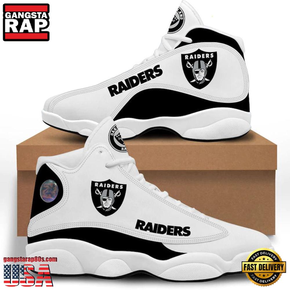 JWFancy Las Vegas Raiders AJ13 Sneakers Shoes For Men And Women