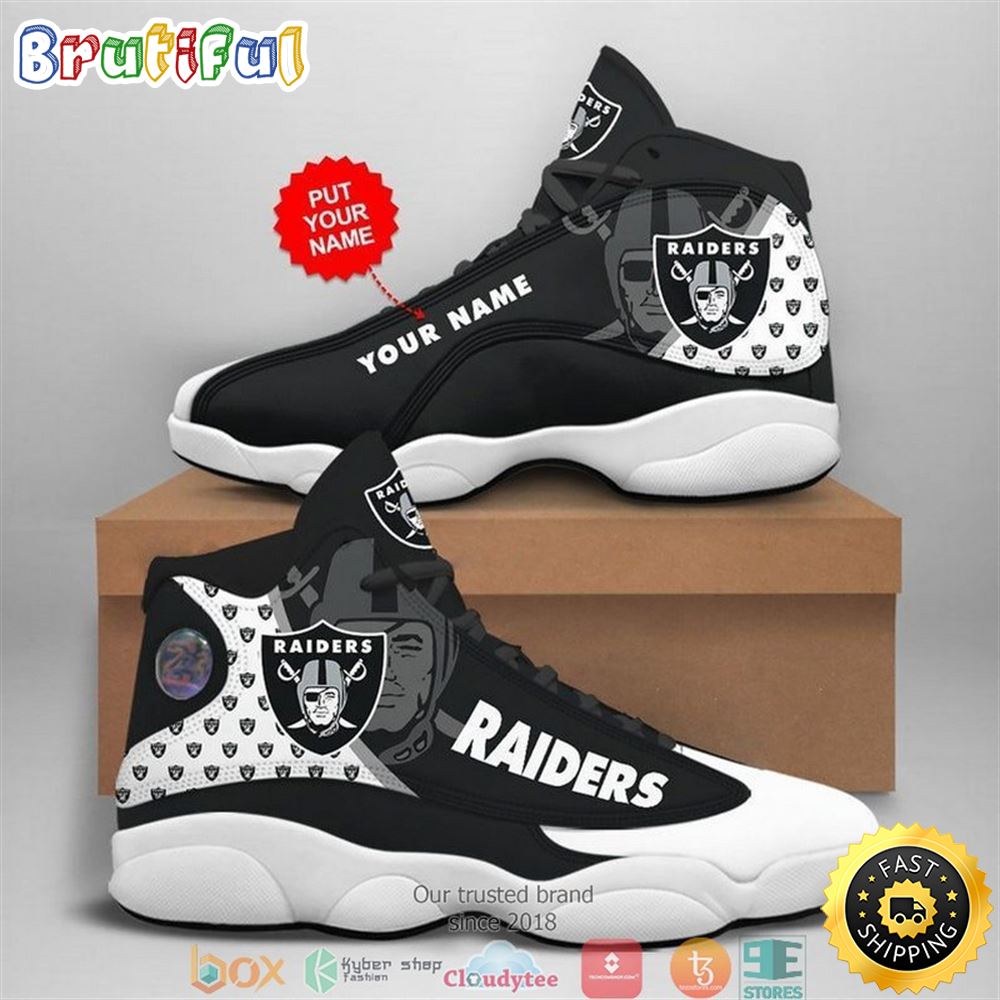 JWFancy Las Vegas Raiders AJ13 Sneakers Shoes For Men And Women