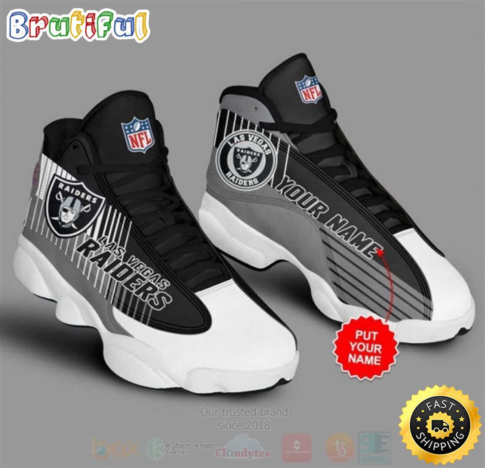 JWFancy Las Vegas Raiders AJ13 Sneakers Shoes For Men And Women