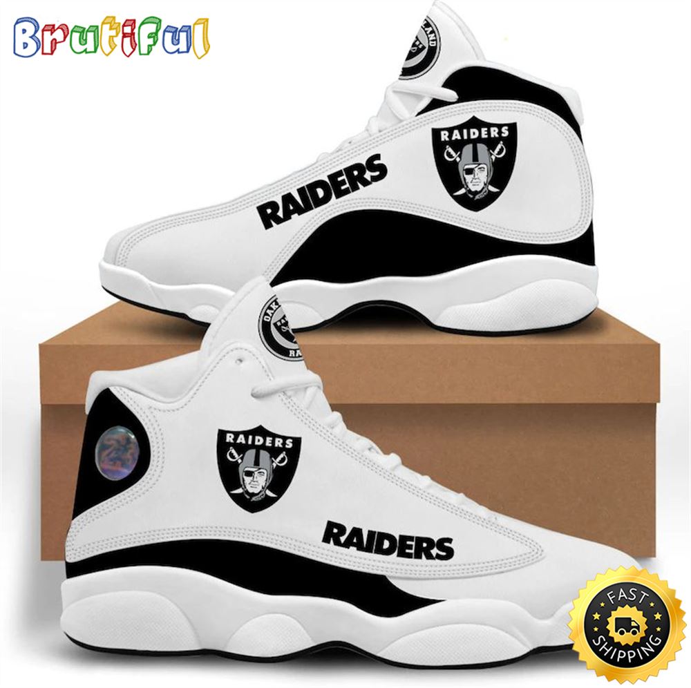 JWFancy Las Vegas Raiders AJ13 Sneakers Shoes For Men And Women