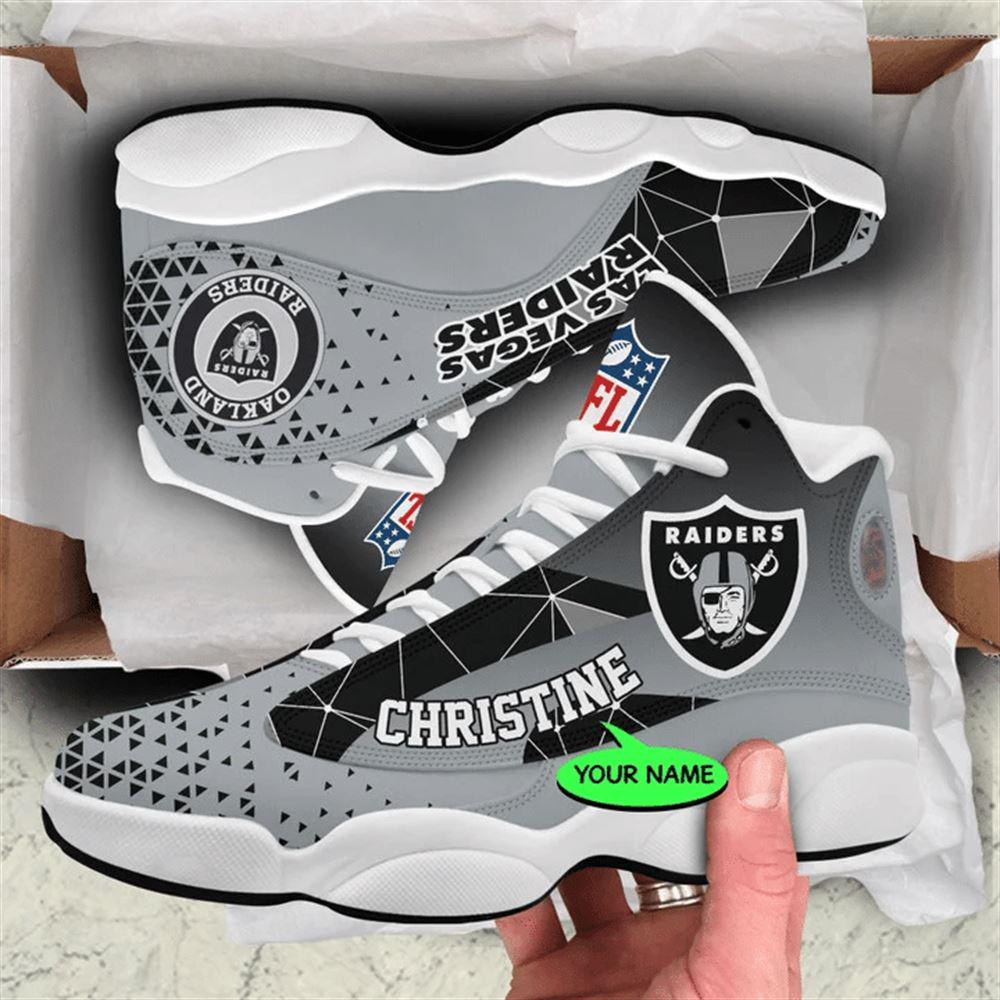 JWFancy Las Vegas Raiders AJ13 Sneakers Shoes For Men And Women