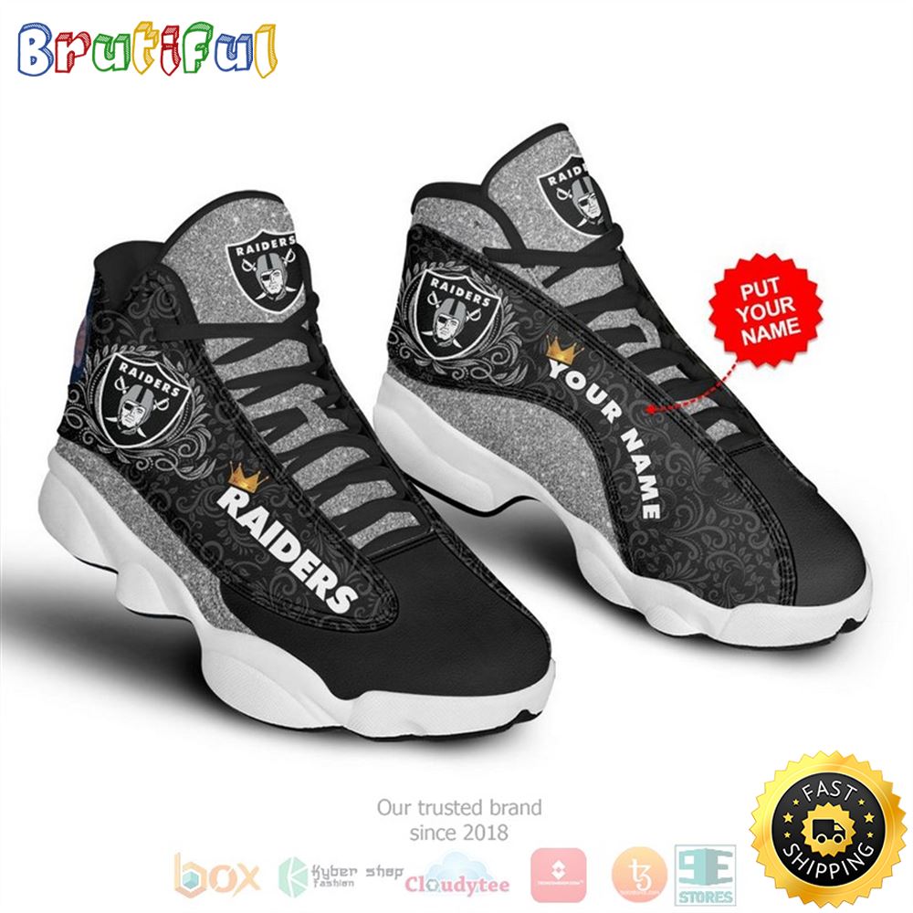 JWFancy Las Vegas Raiders AJ13 Sneakers Shoes For Men And Women
