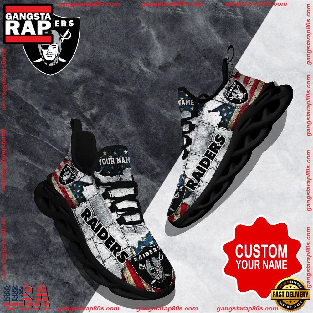 JWFancy Las Vegas Raiders Max Soul Shoes Sneakers For Men And Women