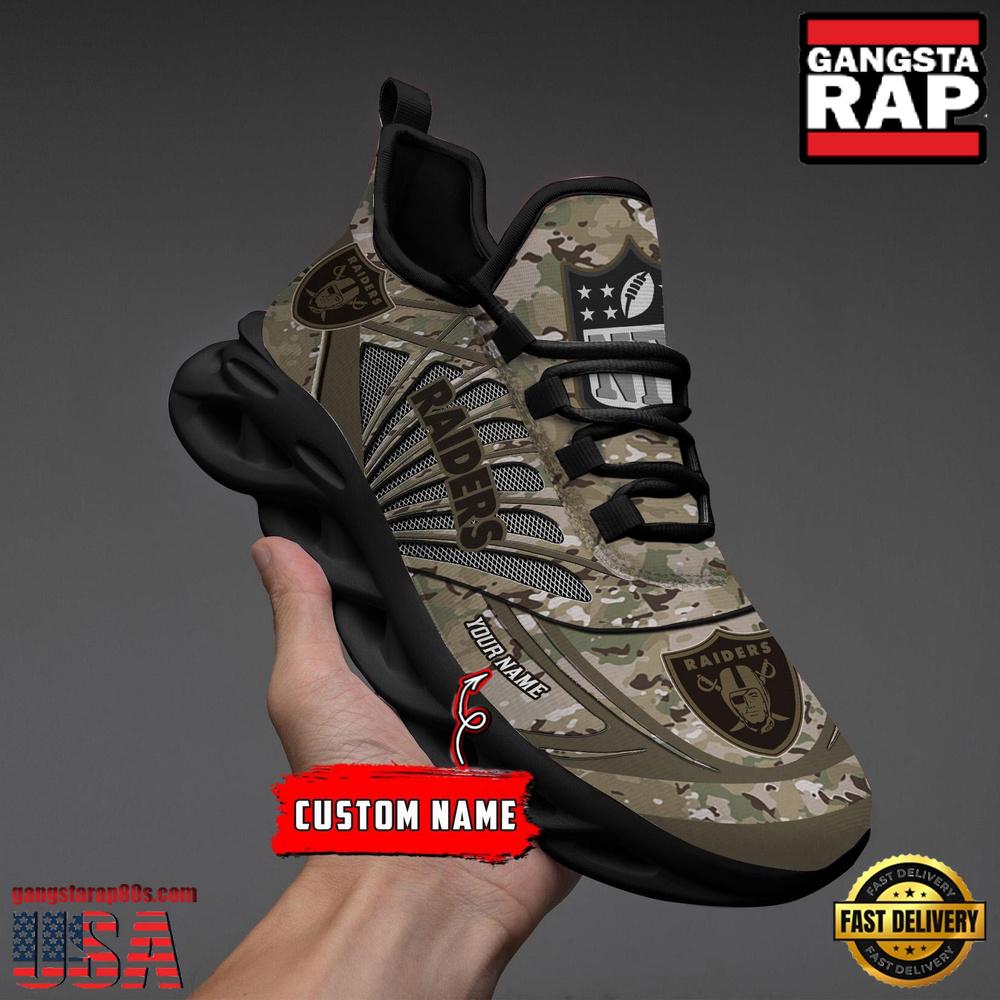 JWFancy Las Vegas Raiders Max Soul Shoes Sneakers For Men And Women