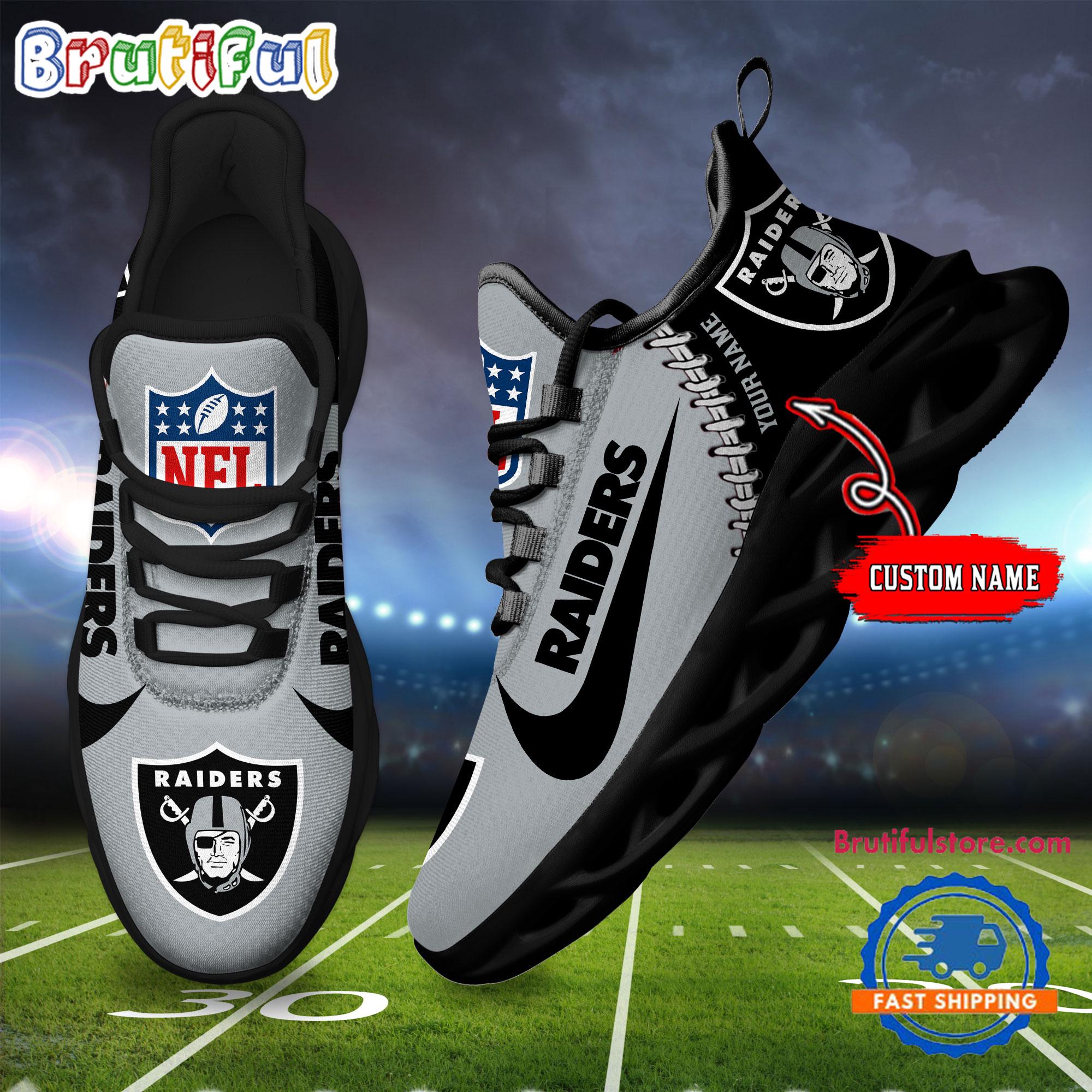 JWFancy Las Vegas Raiders Max Soul Shoes Sneakers For Men And Women