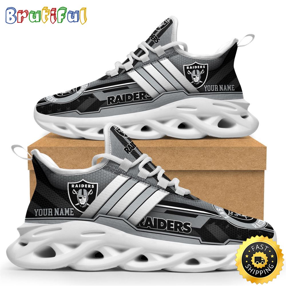 JWFancy Las Vegas Raiders Max Soul Shoes Sneakers For Men And Women