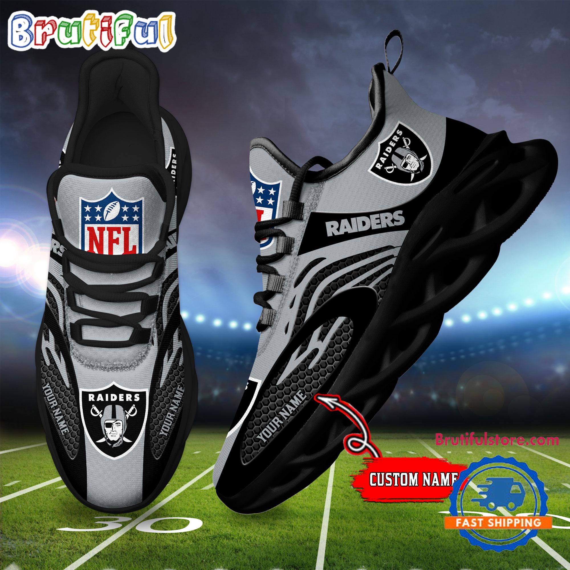 JWFancy Las Vegas Raiders Max Soul Shoes Sneakers For Men And Women