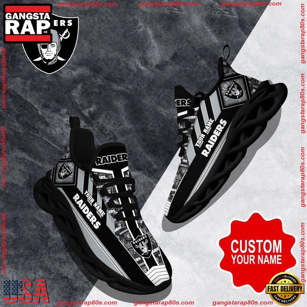JWFancy Las Vegas Raiders Max Soul Shoes Sneakers For Men And Women