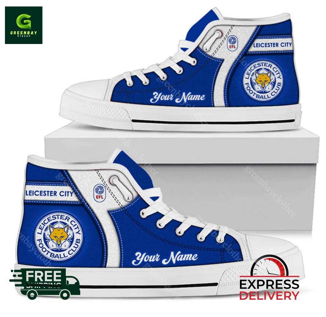 JWFancy Leicester City High Top Canvas Sneakers Shoes For Men And Women