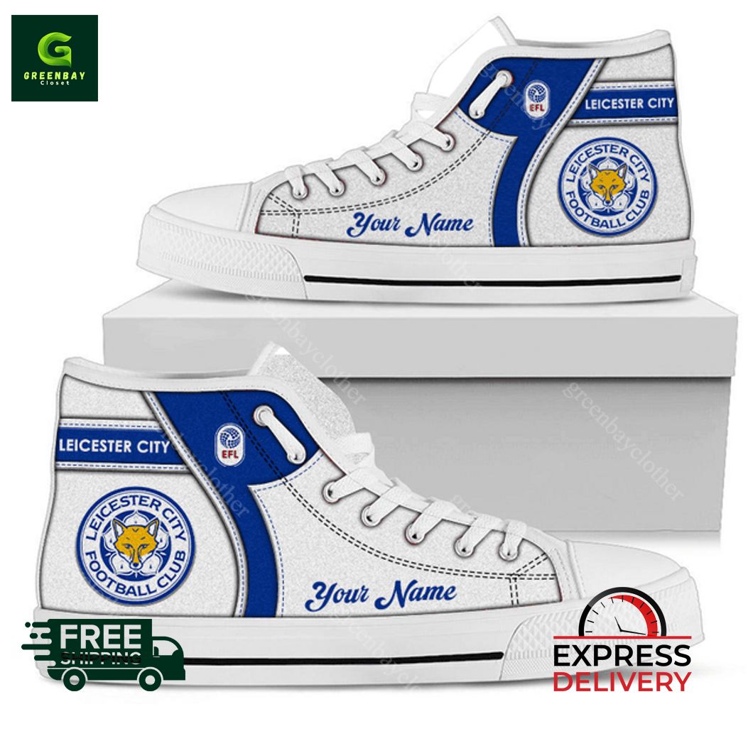 JWFancy Leicester City High Top Canvas Sneakers Shoes For Men And Women