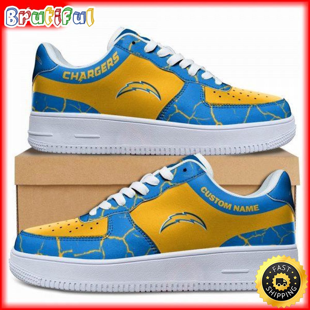 JWFancy Los Angeles Chargers Air Low-Top Sneakers Shoes For Men And Women
