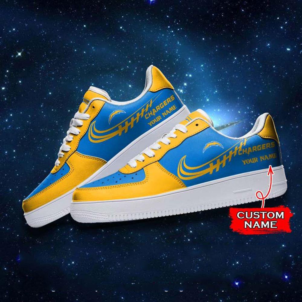 JWFancy Los Angeles Chargers Air Low-Top Sneakers Shoes For Men And Women