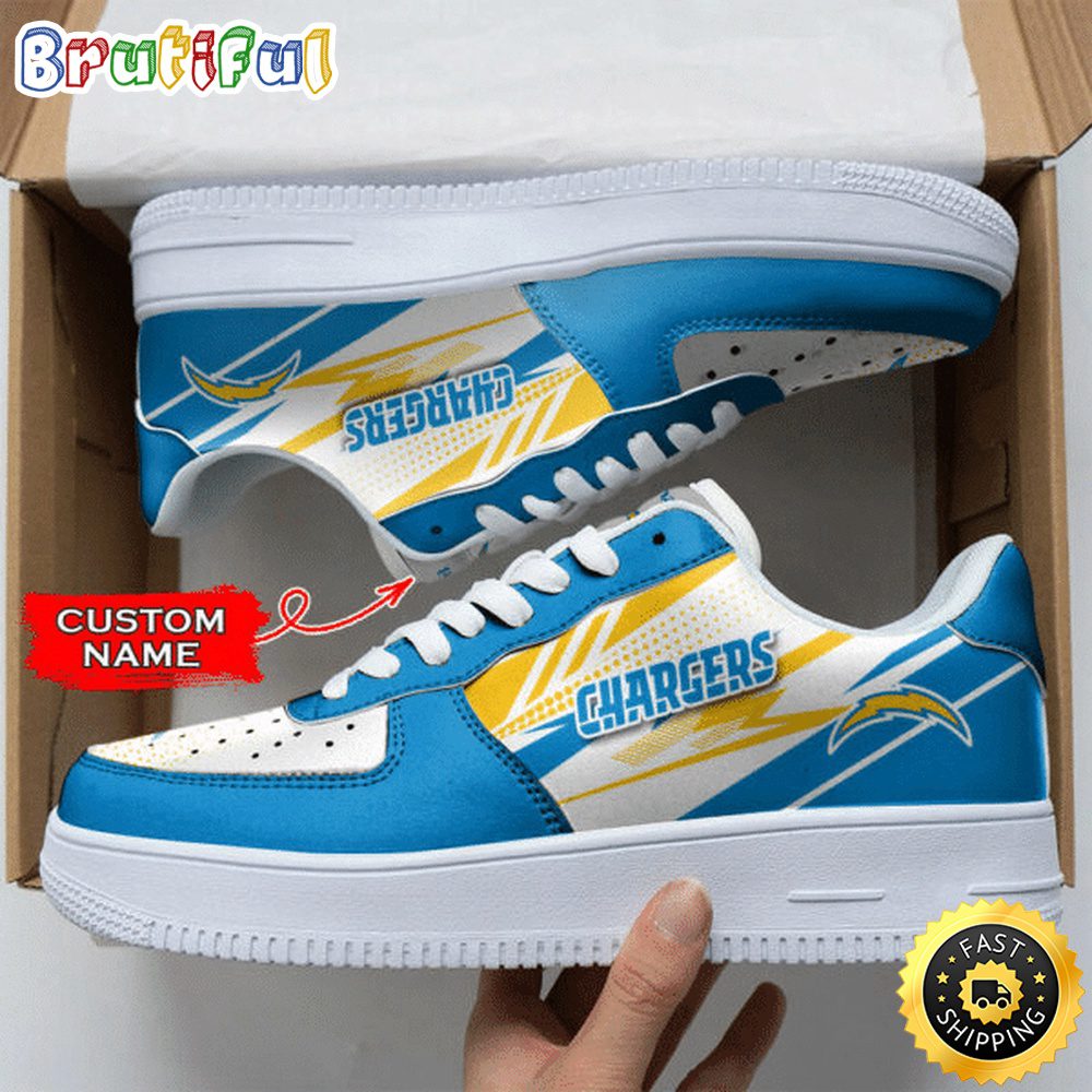 JWFancy Los Angeles Chargers Air Low-Top Sneakers Shoes For Men And Women