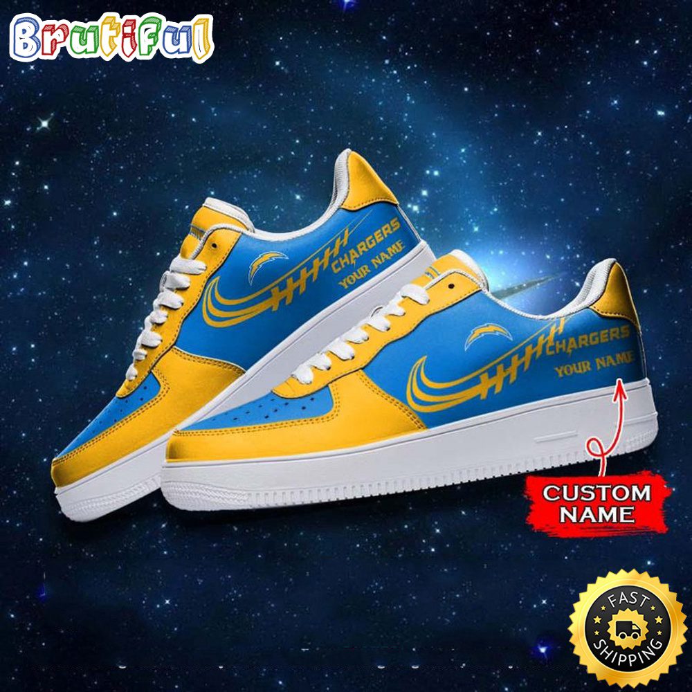 JWFancy Los Angeles Chargers Air Low-Top Sneakers Shoes For Men And Women
