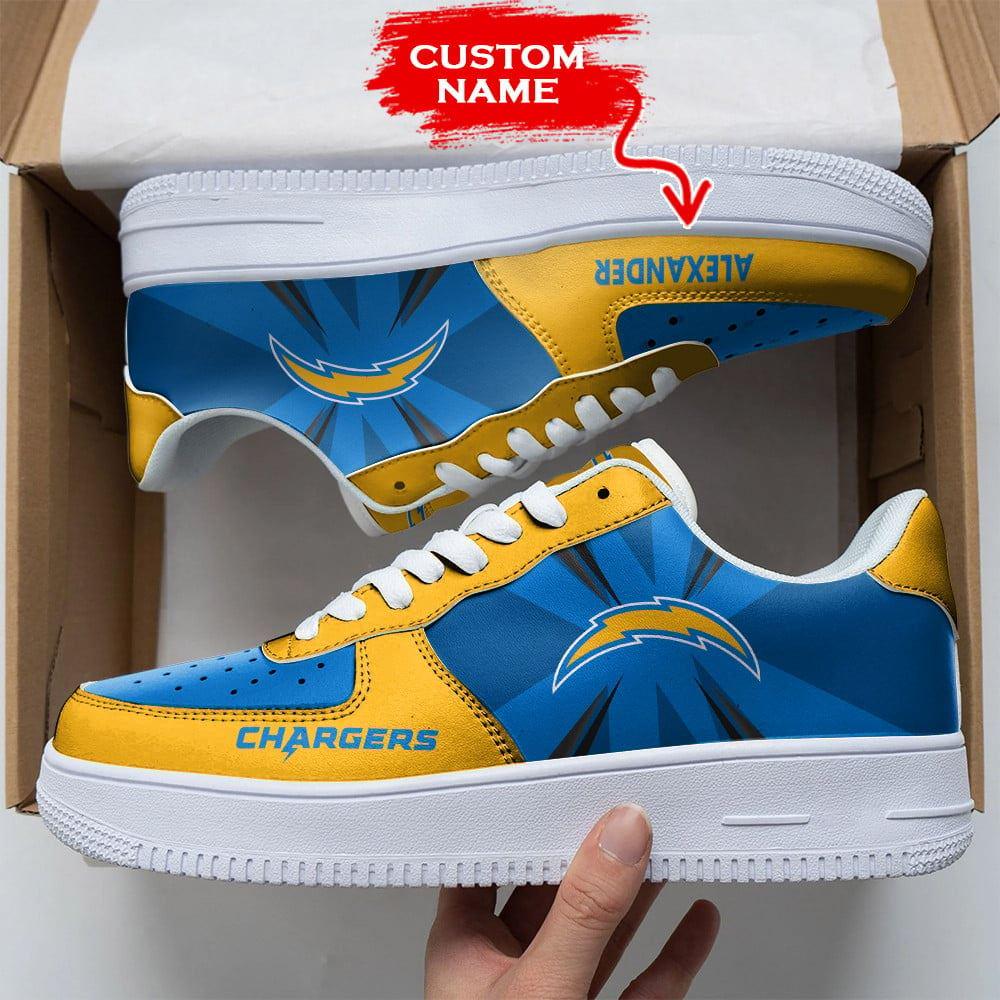 JWFancy Los Angeles Chargers Air Low-Top Sneakers Shoes For Men And Women