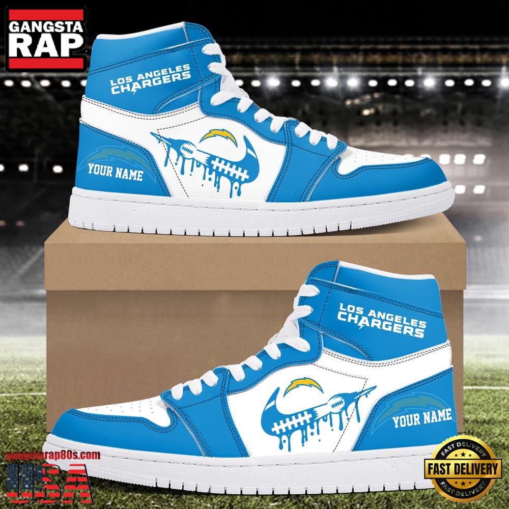 JWFancy Los Angeles Chargers AJ1 High Sneakers Shoes For Men And Women