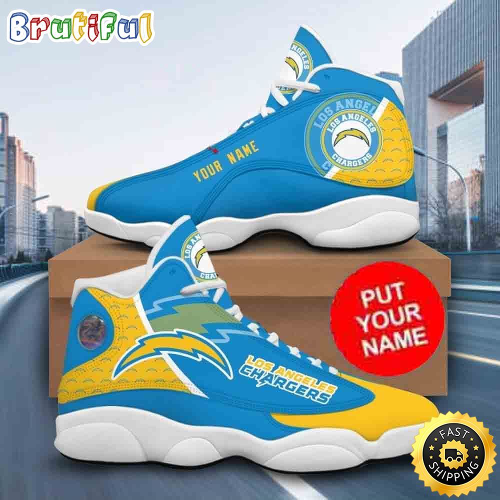 JWFancy Los Angeles Chargers AJ13 Sneakers Shoes For Men And Women