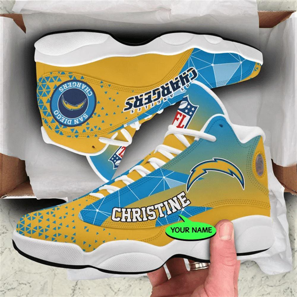 JWFancy Los Angeles Chargers AJ13 Sneakers Shoes For Men And Women