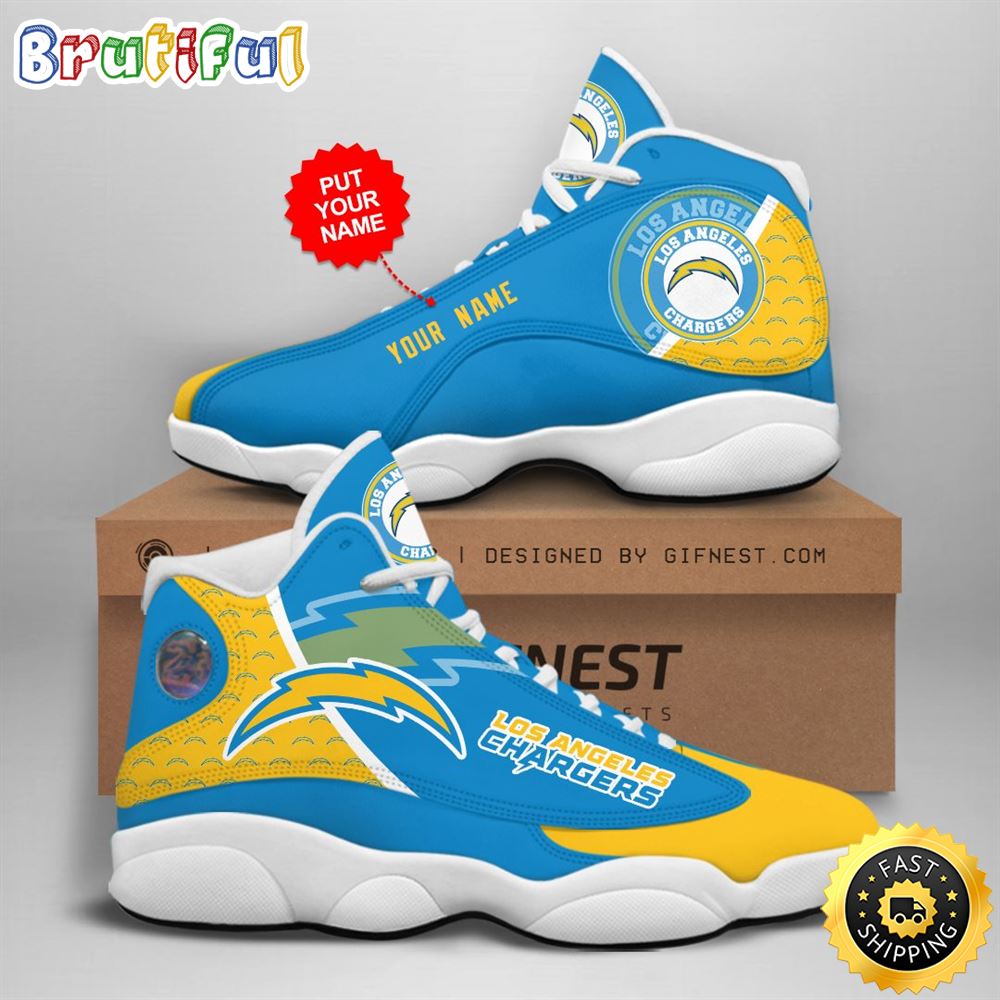 JWFancy Los Angeles Chargers AJ13 Sneakers Shoes For Men And Women
