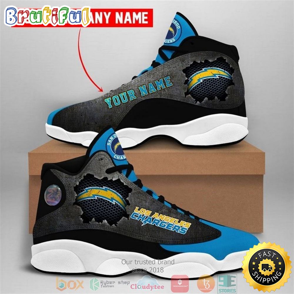 JWFancy Los Angeles Chargers AJ13 Sneakers Shoes For Men And Women