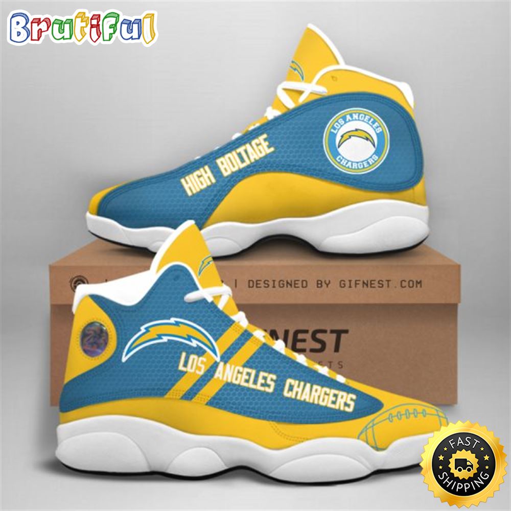 JWFancy Los Angeles Chargers AJ13 Sneakers Shoes For Men And Women
