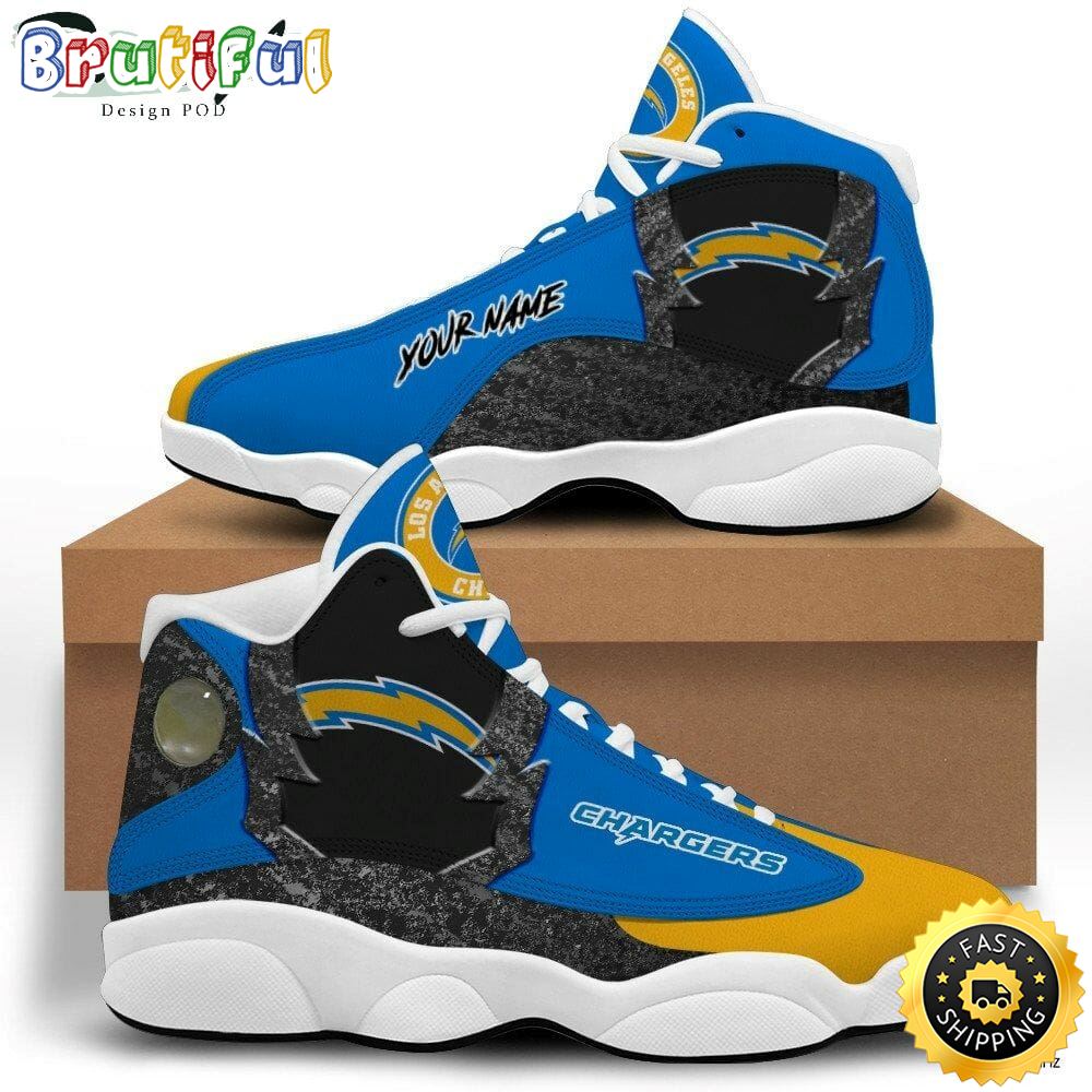 JWFancy Los Angeles Chargers AJ13 Sneakers Shoes For Men And Women