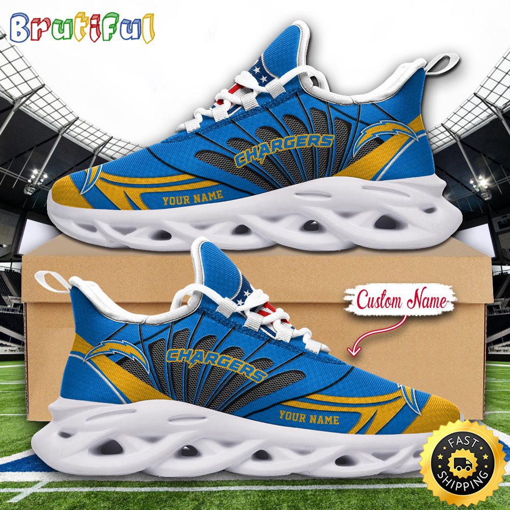 JWFancy Los Angeles Chargers Max Soul Shoes Sneakers For Men And Women