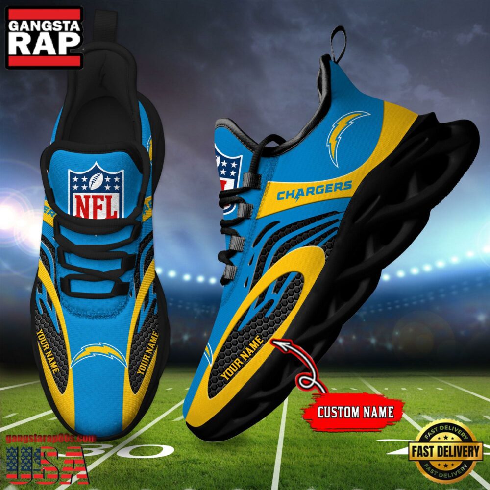 JWFancy Los Angeles Chargers Max Soul Shoes Sneakers For Men And Women
