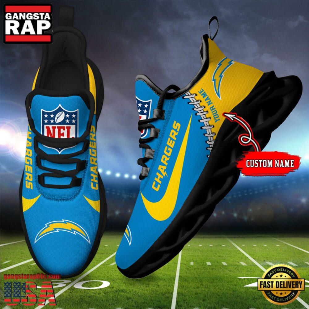 JWFancy Los Angeles Chargers Max Soul Shoes Sneakers For Men And Women