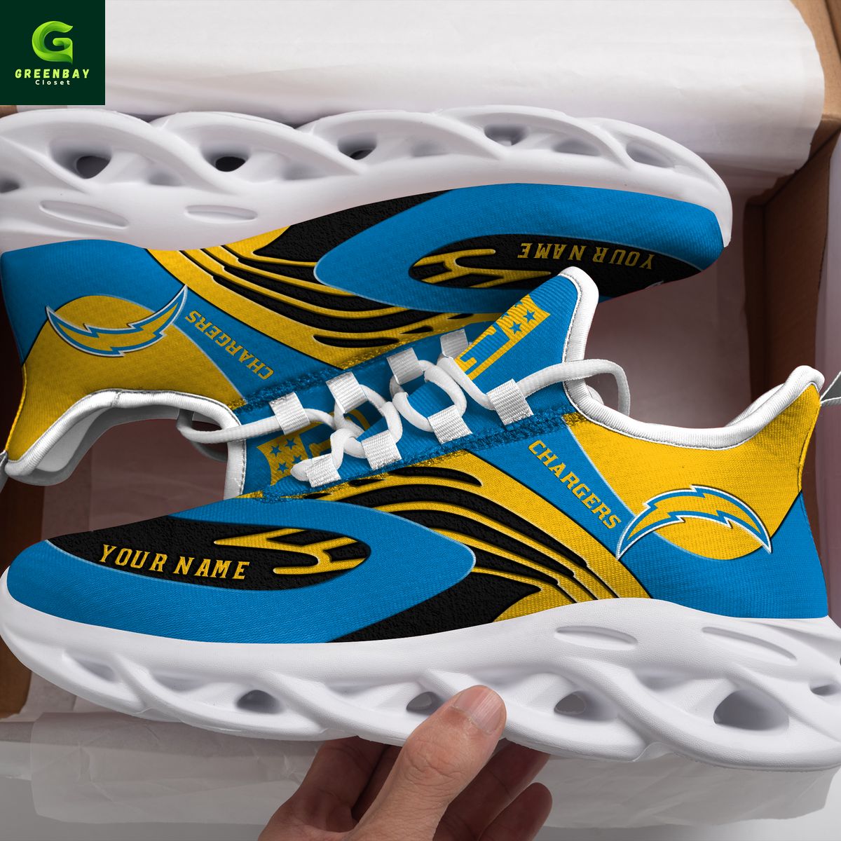 JWFancy Los Angeles Chargers Max Soul Shoes Sneakers For Men And Women