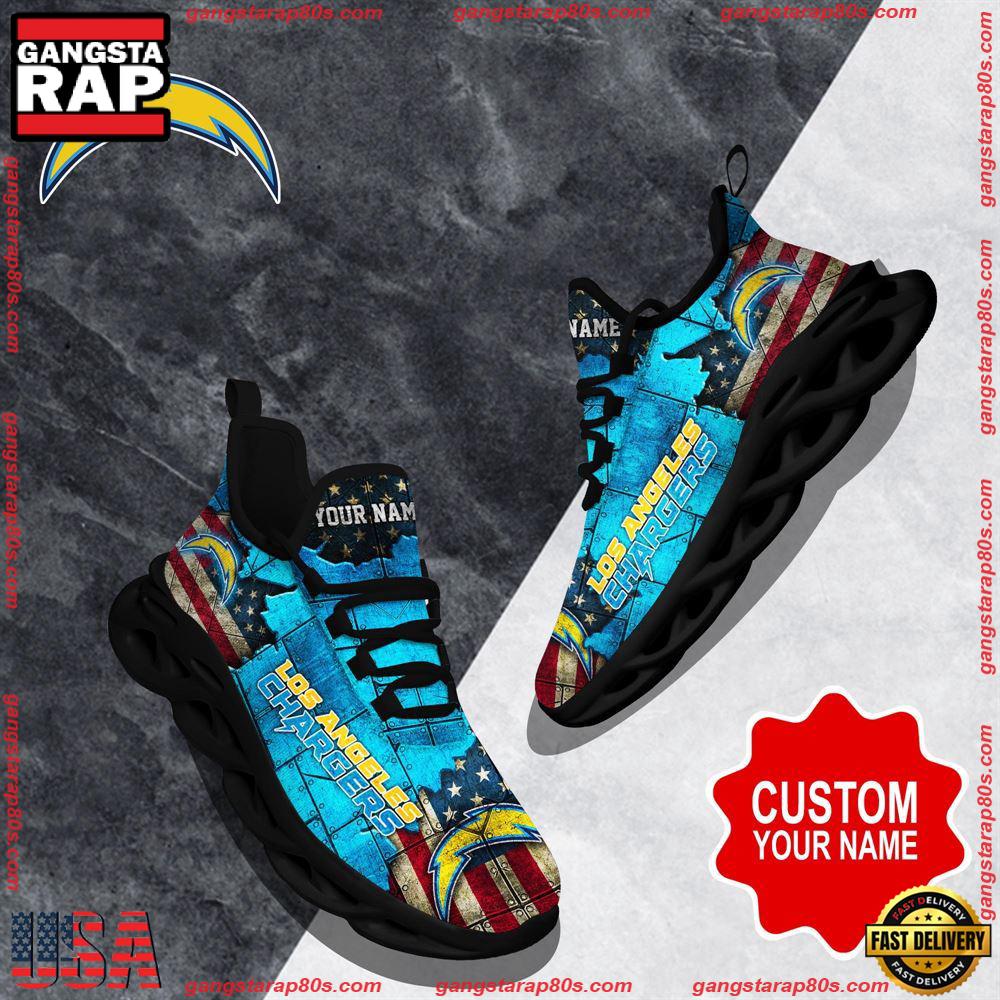 JWFancy Los Angeles Chargers Max Soul Shoes Sneakers For Men And Women