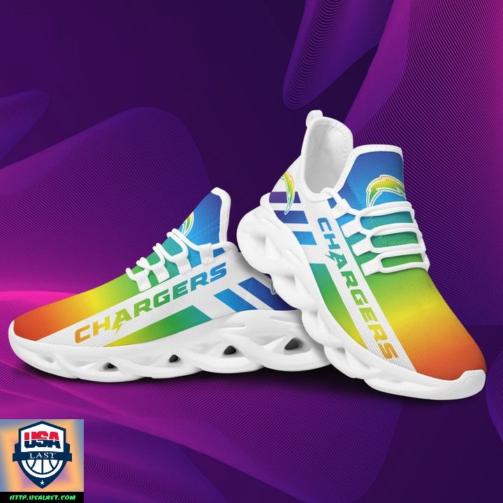 JWFancy Los Angeles Chargers Max Soul Shoes Sneakers For Men And Women