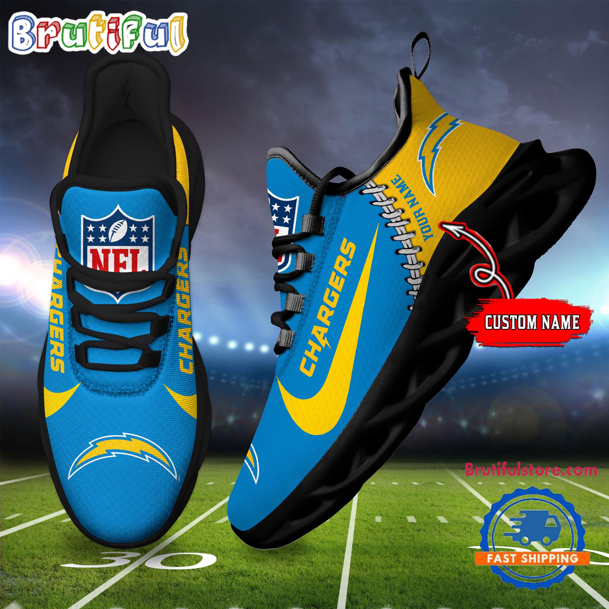JWFancy Los Angeles Chargers Max Soul Shoes Sneakers For Men And Women