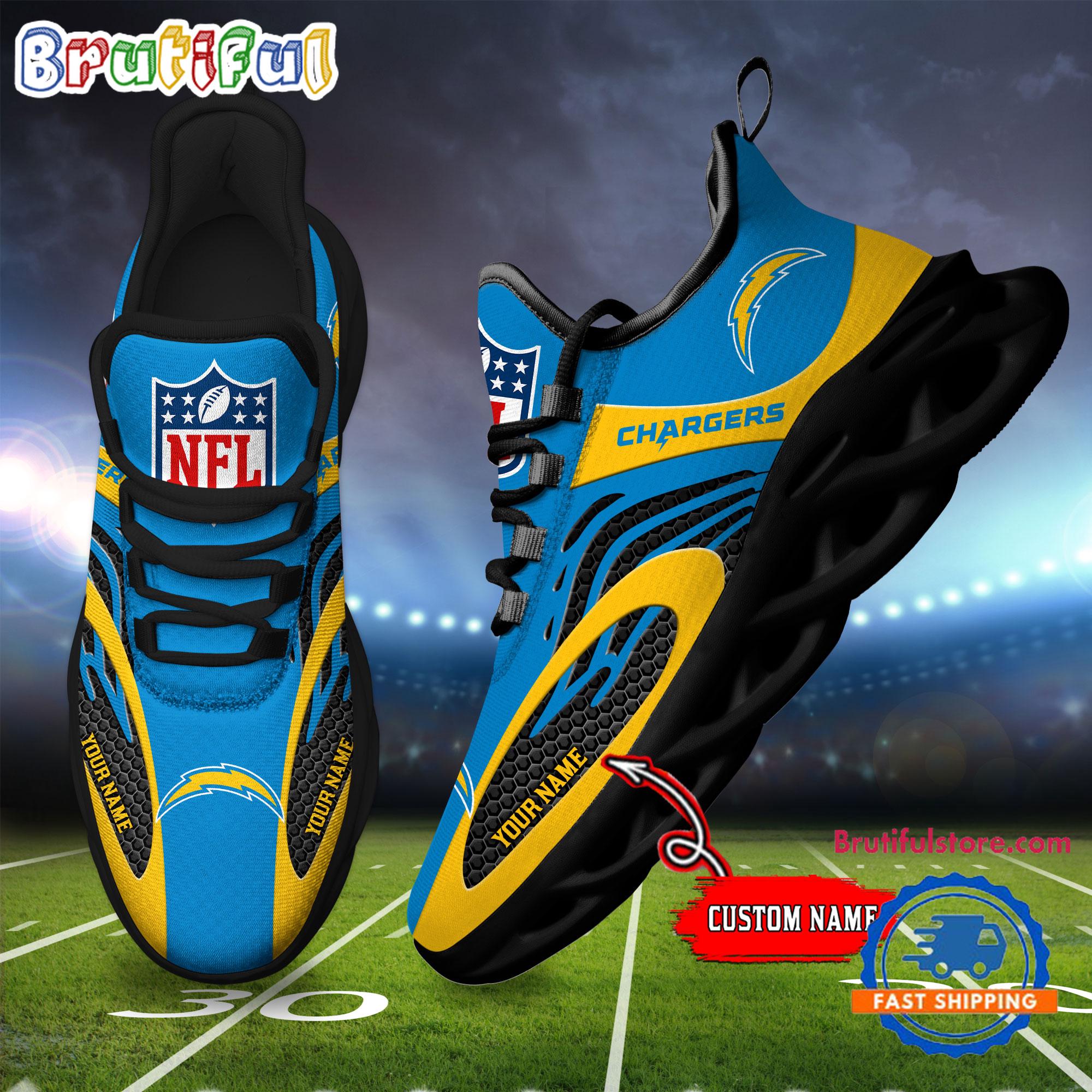 JWFancy Los Angeles Chargers Max Soul Shoes Sneakers For Men And Women