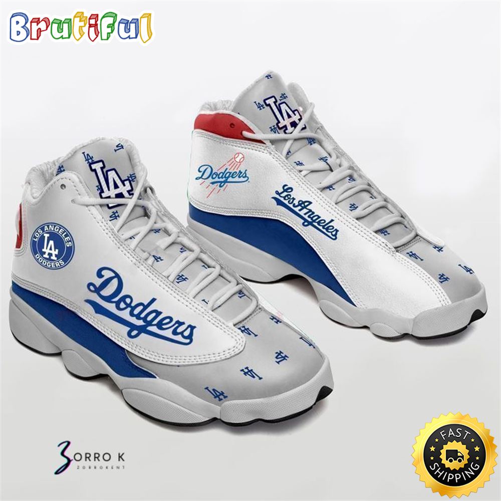 JWFancy Los Angeles Dodgers AJ13 Sneakers Shoes For Men And Women