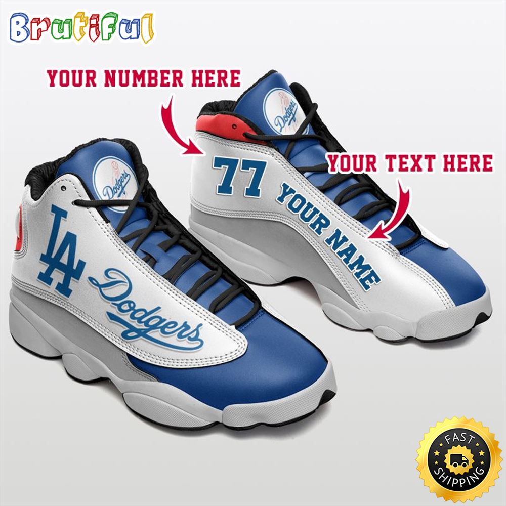 JWFancy Los Angeles Dodgers AJ13 Sneakers Shoes For Men And Women