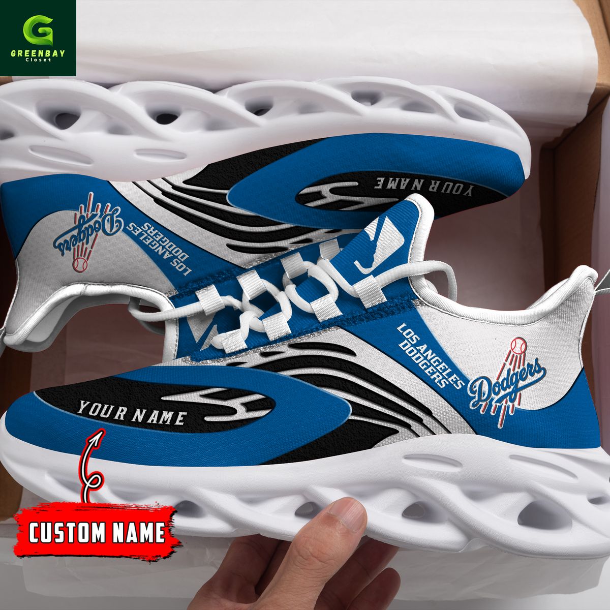 JWFancy Los Angeles Dodgers Max Soul Shoes Sneakers For Men And Women