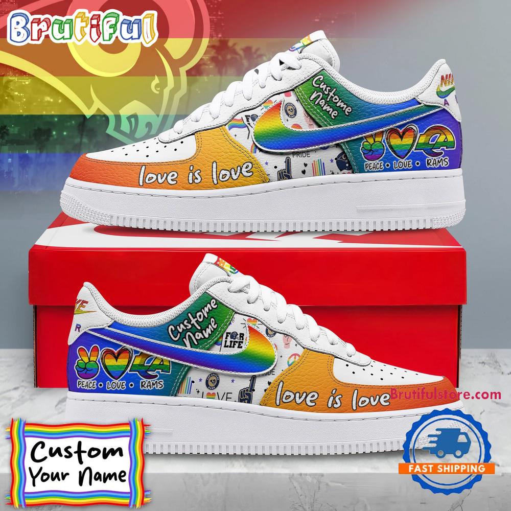 JWFancy Los Angeles Rams Air Low-Top Sneakers Shoes For Men And Women